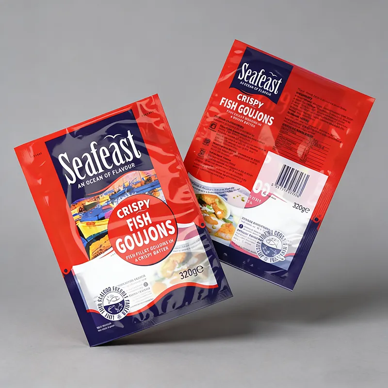 Frozen food vacuum packaging for cold-chain distribution