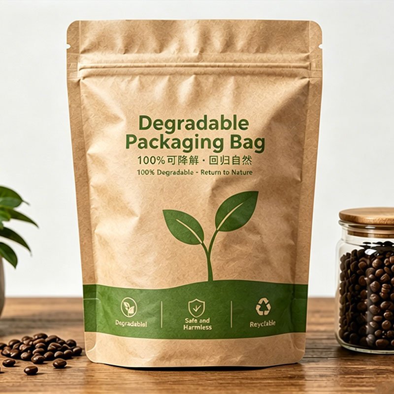 Kraft-faced flexible pouch with functional inner laminate
