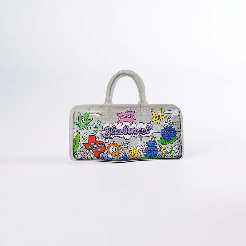 Custom shaped pouch with handle