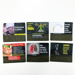100g Printed Fold Over Tobacco Pouches