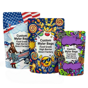 3.5g Food-Grade Aluminum Foil Mylar Ziplock Bags
