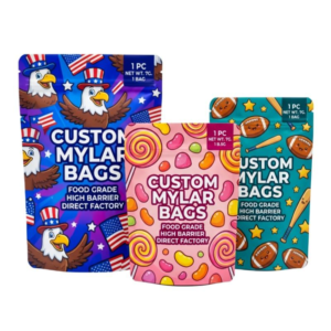 3.5g Food-Grade Matte Smell-Proof Cali Mylar Bags