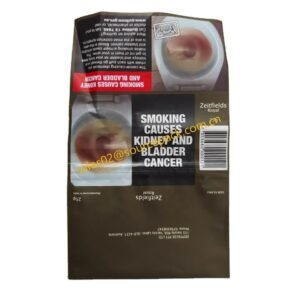 50g Printed Tobacco Pouches with Fold Over Flaps