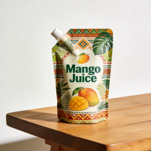 Clear Stand-Up Spout Pouches for Smoothies & Drinks