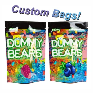 Custom 3.5g Smell-Proof Bags for Gummy Packaging