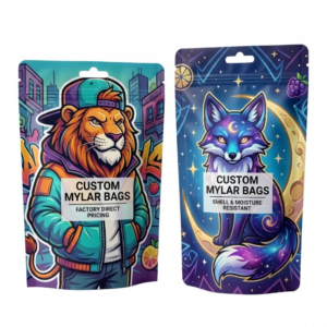 Custom 3.5g–28g Stand-Up Herb Mylar Pouches