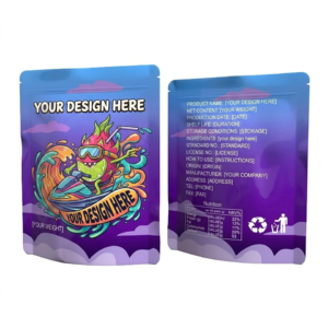 Custom Child-Resistant Resealable Mylar Ziplock Bags