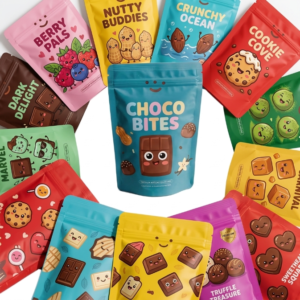 Custom Food-Grade Heat-Resistant Smell-Proof Stand-Up Pouches