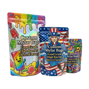 Custom Holographic 3.5g Mylar Bags with Logo Printing