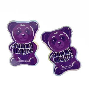 Custom Holographic Die-Cut Pouches for Edible Packaging