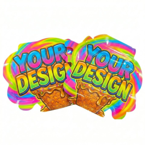 Custom Holographic Die-Cut Smell-Proof Zipper Pouches