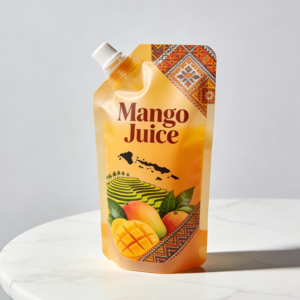 Custom Printed 100ml & 250ml Matte Spout Pouches for Beverage Packaging