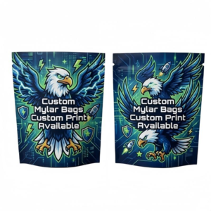 Custom Printed 3.5g & 28g Aluminum Foil Stand-Up Bags