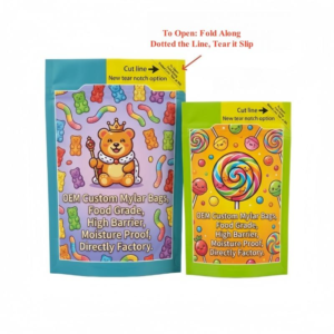 Custom Printed 3.5g Aluminum Cali Mylar Bags with Zipper