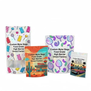 Custom Printed 3.5g Aluminum Smell-Proof Cali Mylar Bags