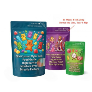 Custom Printed 3.5g Child-Resistant Cali Mylar Bags