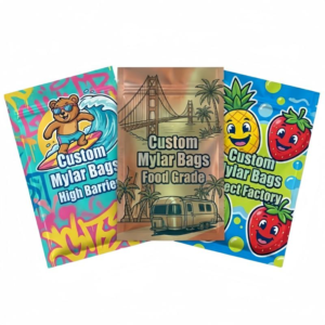 Custom Printed 3.5g Child-Resistant Resealable Cali Mylar Bags
