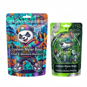 Custom Printed 3.5g Child-Resistant Smell-Proof Mylar Bags