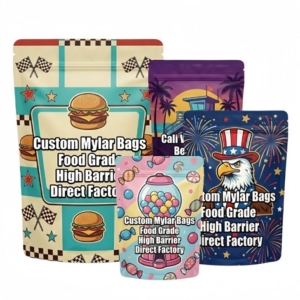 Custom Printed 3.5g Die-Cut Soft-Touch Mylar Bags