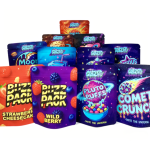Custom Printed 3.5g Exotic Smell-Proof Stand-Up Pouches