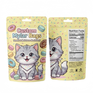 Custom Printed 3.5g Food-Grade Child-Resistant Mylar Zip Bags