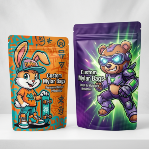 Custom Printed 3.5g Holographic Smell-Proof Mylar Bags
