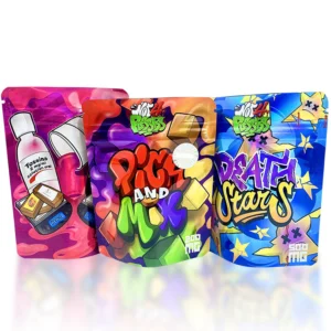 Custom Printed 3.5g Holographic UV-Gloss Mylar Bags