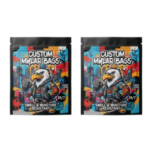 Custom Printed 3.5g Opaque Child-Resistant Mylar Bags