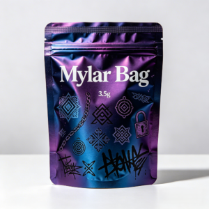 Custom Printed 3.5g Resealable Zipper Mylar Bags