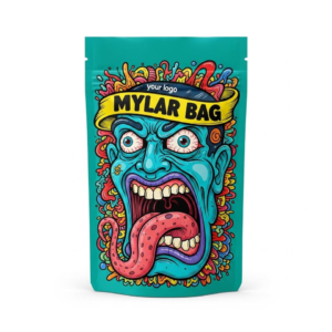Custom Printed 3.5g Smell-Proof Foil Zip Bags for Gummies