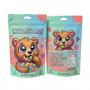 Custom Printed 3.5g Smell-Proof Stand-Up Mylar Bags