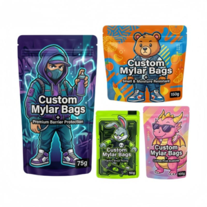 Custom Printed 3.5g Smell-Proof Stand-Up Mylar Zip Bags