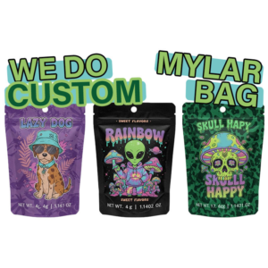 Custom Printed 3.5g–1oz Ziplock Plastic Packaging Bags