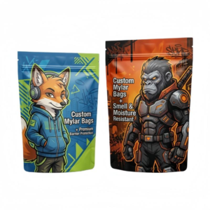 Custom Printed Child-Resistant Mylar Bags for Herb Storage