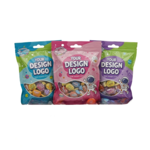 Custom Printed Clear Window 3-Side Seal Zip Pouches
