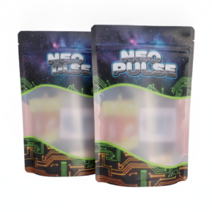 Custom Printed Clear Window Stand-Up Mylar Bags with Zipper