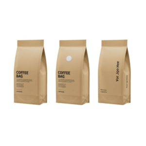 Custom Printed Flat-Bottom Kraft Paper Stand-Up Pouches