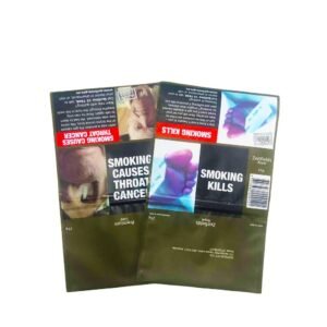 Custom Printed Fold Over Tobacco Zipper Pouches