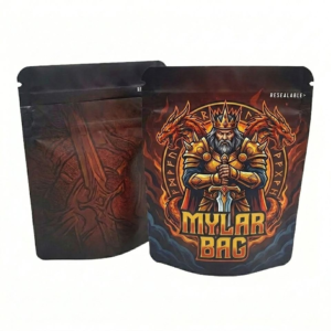 Custom Printed Heat-Seal Smell-Proof Stand-Up Mylar Bags