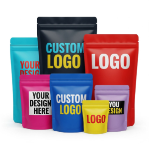 Custom Printed Holographic Resealable Mylar Zip Bags