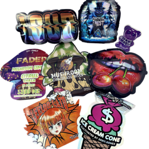Custom Printed Holographic Stand-Up Pouches for Candy Packaging