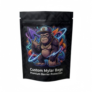 Custom Printed Matte Stand-Up Mylar Bags with Zipper