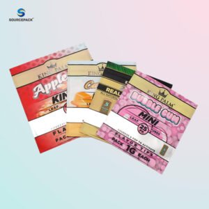 Custom Printed Mylar Zipper Pouches for Leaf Rolls
