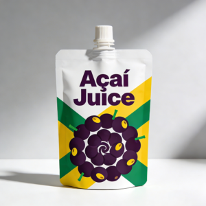 Custom Printed Plastic Spout Pouches for Beverage