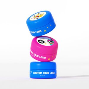 Custom Printed Round Child Resistant Glass Jars