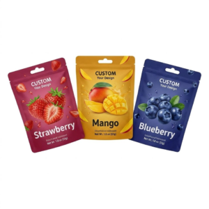 Custom Printed Smell-Proof Aluminum Resealable Stand-Up Pouches