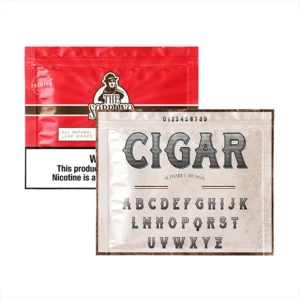 Custom Printed Ziplock Mylar Bags for Tobacco Packaging