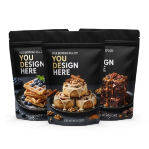 Custom Resealable Stand-Up Pouches for Chewing Gum