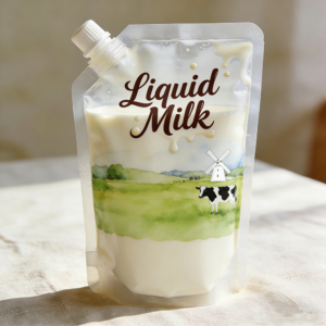 Custom Reusable Spout Pouches for Milk & Juice