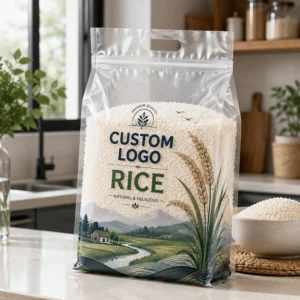 Custom Side-Gusset Bags for Rice Packaging
